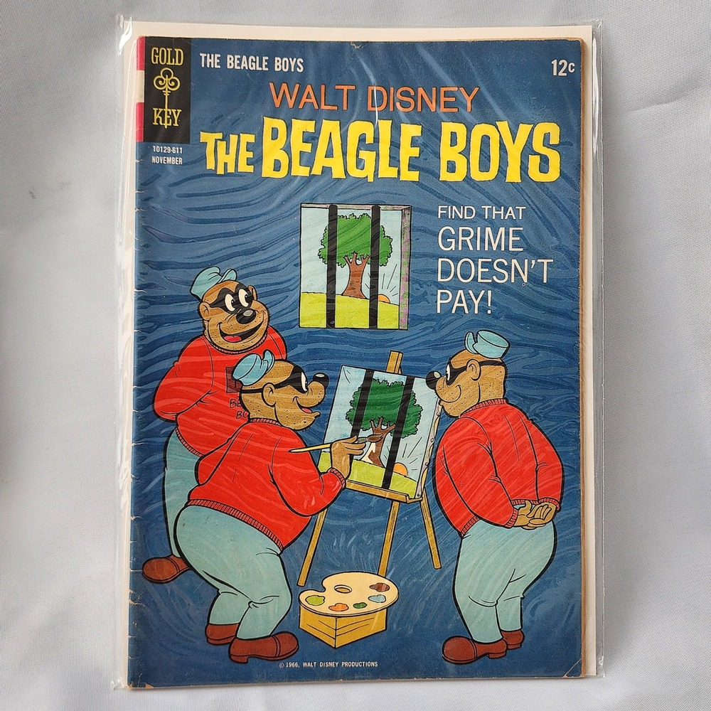 Walt‎ Disney The Beagle Boys November 1966 Gold Key Comics Vintage Collectible